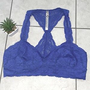 NWOT Free People Racerback Bralette sz L